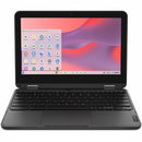 Lenovo 500e Chromebook Gen 4s 83L40000US 11.6" Touchscreen Convertible 2 in 1 Chromebook - HD - Intel N-Series N100 - 4 GB - 64 GB Flash Memory - English Keyboard - Gray - PEGASUSS 