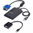 StarTech.com Portable Laptop Crash Cart Adapter, USB/VGA/Mini DisplayPort KVM Console, File Transfer/Video Capture, TAA - PEGASUSS 