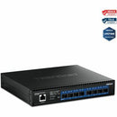 TRENDnet 8-Port 10G Layer 2 Managed SFP+ Switch, TL2-F7080, 8 x 10G SFP+ Ports, Web-Based Management, NDAA + TAA Compliant, 160Gbps, Layer 2 Hub, Ethernet Splitter - PEGASUSS 