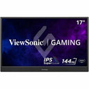 ViewSonic VX1754 17 Inch 1080p IPS Portable Gaming Monitor with 144Hz, AMD FreeSync, 2 Way Powered 60W USB C, Mini HDMI, and Built-in Stand with Protective Cover - PEGASUSS 