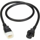 Eaton Tripp Lite Series PDU Power Cord, C15 to P-Lock C14 - Heavy-Duty, 15A, 250V, 14 AWG, 3 ft. (0.9 m), Black - PEGASUSS 
