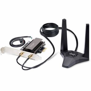 StarTech.com Wi-Fi 6E PCIe Network Card, Bluetooth 5.3, Magnetic Antenna Base, Tri-Band 802.11ax, AX5400 WiFi NIC, Windows/Linux - PEGASUSS 