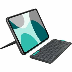Logitech Flip Folio, Keyboard Case for iPad Pro 11-inch (M4) & iPad Air 11-inch (M2 & M3)(5th Gen - 2024) - Graphite - PEGASUSS 