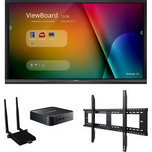 ViewSonic ViewBoard IFP7550-C1 - 4K Interactive Display with Wall Mount, WiFi Adapter, Chromebox - 350 cd/m2 - 75" - PEGASUSS 