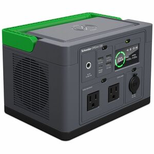 Schneider OffGrid Portable Power Station 330, 120V, 332Wh Lithium-ion, LCD, 2 NEMA, Sinewave, 3 USB-A, 1 USB-C, Wireless Charger - PEGASUSS 