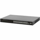 Eaton Tripp Lite Series 24-Port Managed Gigabit Ethernet Switch with PoE+ - Layer 2, 1 Gbps, 2x GbE SFP Ports, 370W PoE, 1U Rack/Desktop - PEGASUSS 