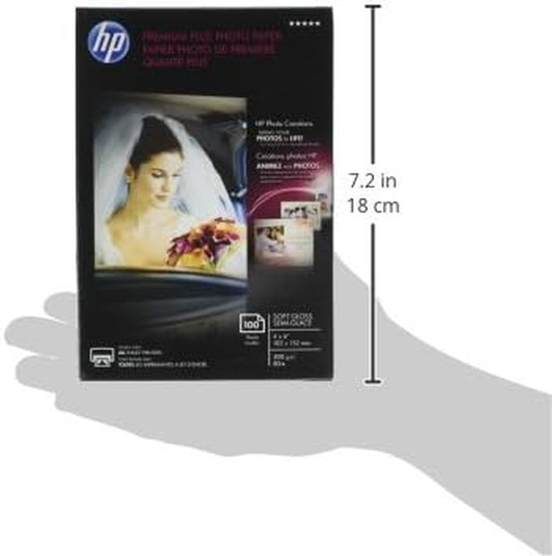 Premium plus Photo Paper, Satin, 4X6 In, 100 Sheets (CR666A)