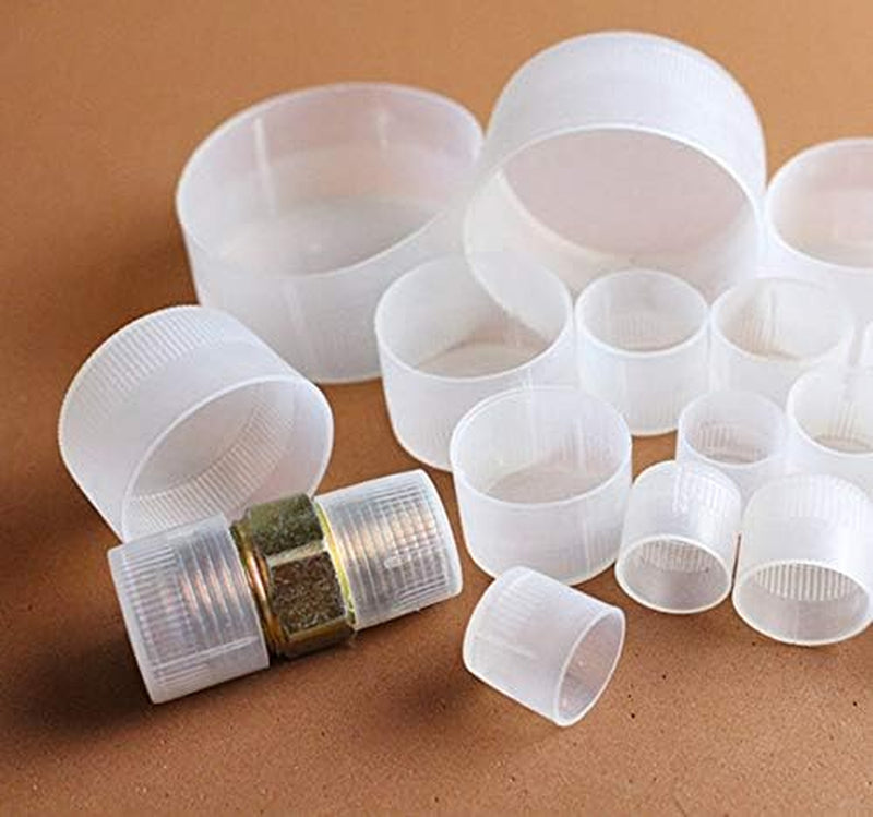 Screw Plastic Vinyl round End Caps Shelf Organizer Tip Caps Wire Thread Rebar Protector Cover, Bolt Nut Protection Caps Cover, M45-M60 - (Size: Inner Diameter 48Mm)