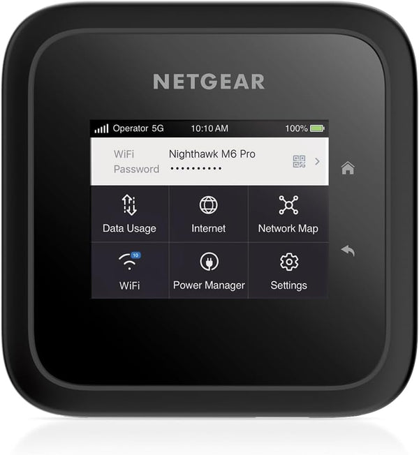 Nighthawk M6 Pro Mobile Hotspot 5G Mmwave, 8Gbps, Unlocked,At&T, T-Mobile,Verizon International Roaming 125 Countries,Wifi 6E,Portable Device with Touch Control, Modem Wireless Router(Mr6550) M6 Pro 5G Hotspot
