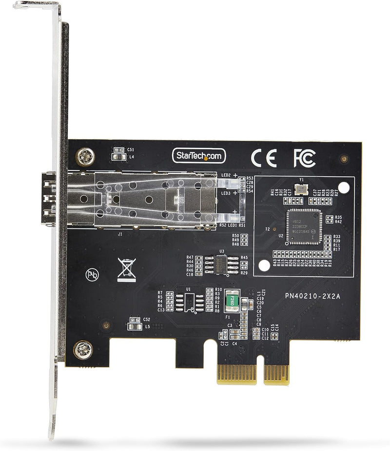 1-Port Gbe SFP Network Card, Pcie 2.1 X1, Intel I210-IS, 1Gbe Controller, 1000BASE Copper/Fiber Optic, Single-Port Gigabit Ethernet NIC, Desktop/Server Backplanes (P011GI-NETWORK-CARD)