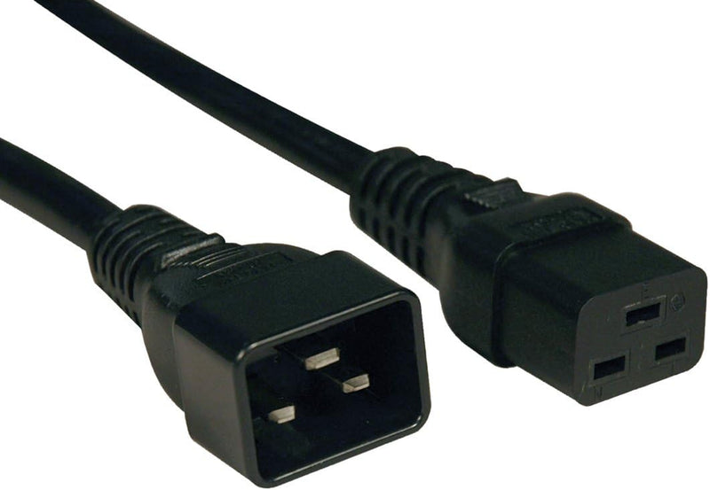 Heavy-Duty Computer Power Extension Cord for Servers and Computers 20A, 12AWG (IEC-320-C19 to IEC-320-C20) 10-Ft.(P036-010)