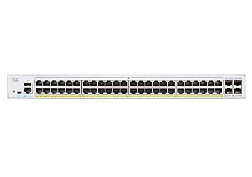 Cisco Business CBS350-48P-4X Managed Switch | 48 Port GE | PoE | 4x10G SFP+ | Limited Lifetime Protection (CBS350-48P-4X-NA) - PEGASUSS 