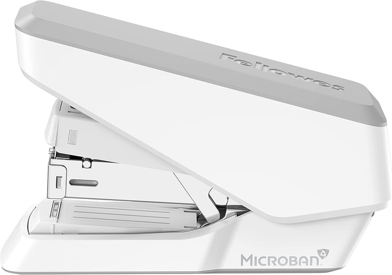 LX860 Easypress Half Strip One Touch Desk Stapler, 40 Sheet Capacity - White