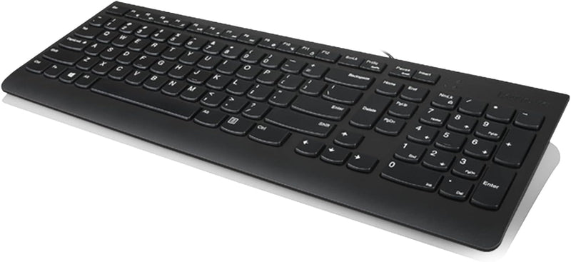 300 USB Keyboard, Wired, Adjustable Tilt, Ergonomic, Windows 7/8/10, GX30M39655, Black