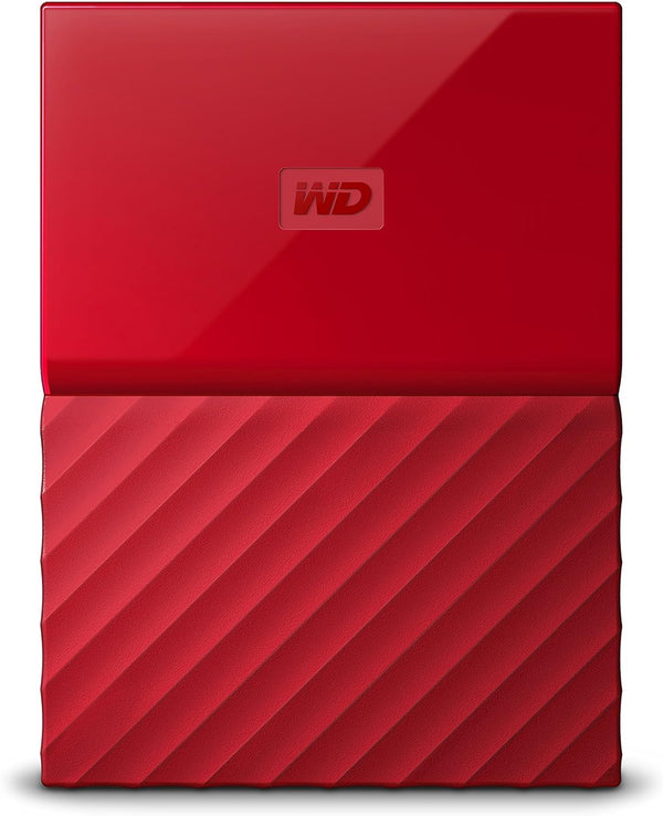 2TB Red My Passport Portable External Hard Drive - USB 3.0 - BYFT0020BRD-WESN (Renewed)
