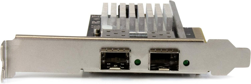 10G Network Card - 2X 10G Open SFP+ Multimode LC Fiber Connector - Intel 82599 Chip - Gigabit Ethernet Card (PEX20000SFPI), Black 2 PORT