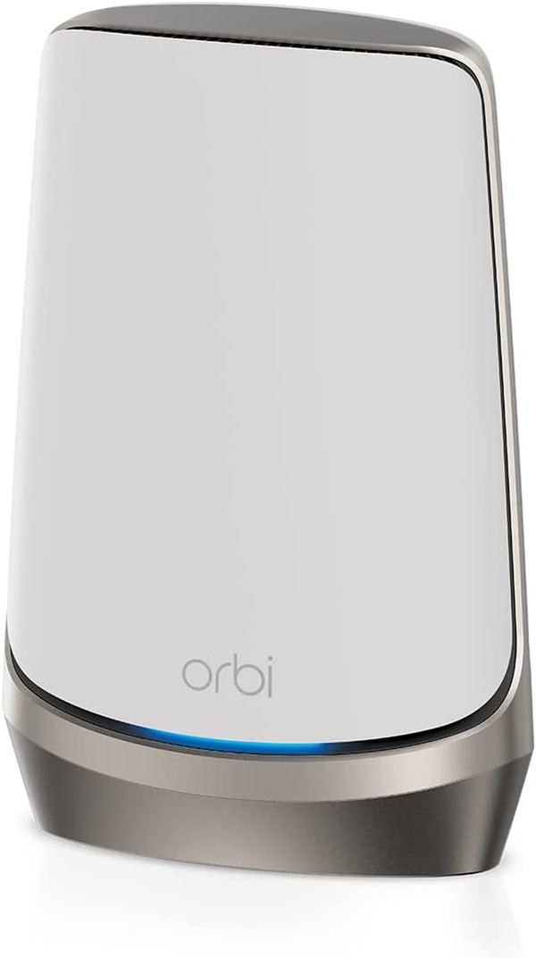 Orbi Quad-Band Wifi 6E Mesh System (RBKE962), Router with 1 Satellite Extender, 10.8Gbps Speed, Coverage up to 6,000 Sq. Ft, 200 Devices, 10 Gig Internet Port, AXE11000 802.11 Axe Wifi 6E | 2-Pack