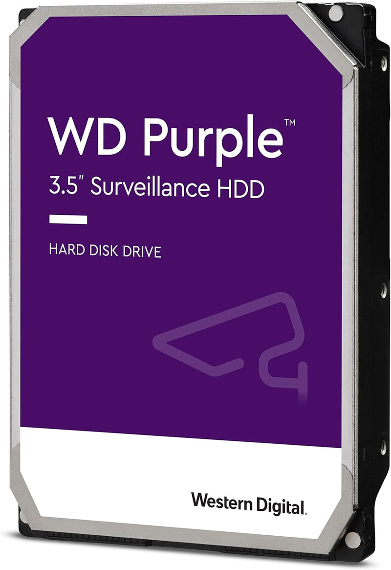 6TB WD Purple Surveillance Internal Hard Drive HDD - 5640 RPM, SATA 6 Gb/S, 128 MB Cache, 3.5" - WD62PURZ