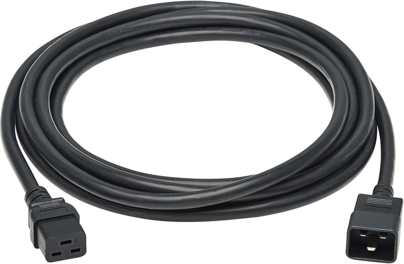 C19 to C20 Power Extension Cord, 15 Feet / 4.6 Meters, 20 Amps, 250 Volts, 12 AWG, Heavy Duty Jacket, Black, IEC-320-C20 to IEC-320-C19, Manufacturer'S Warranty (P036-015)