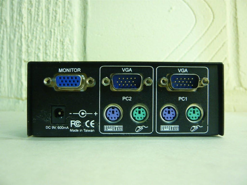 Omnicube Mon/Kybrd/Mouse KVM 2 Port Switch for VGA and PS2