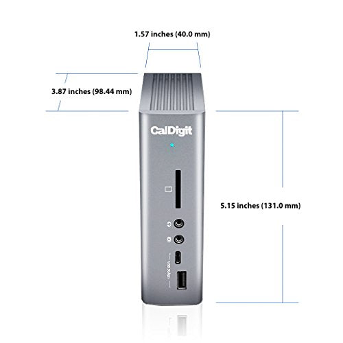 CalDigit TS3 Plus Thunderbolt 3 Dock - 87W Charging, 7X USB 3.1 Ports, USB-C Gen 2, DisplayPort, UHS-II SD Card Slot, Gigabit Ethernet for Mac & PC, Thunderbolt 4 Compatible (0.7m/2.3ft Cable) - PEGASUSS 