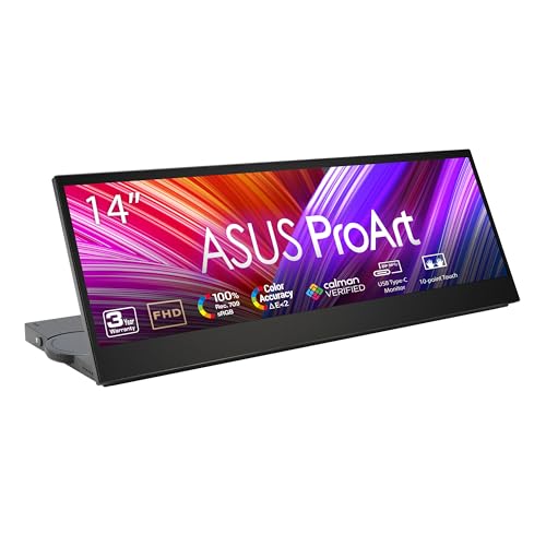 ASUS ProArt Display 24” 4K 12G-SDI HLG Professional Monitor (PA24US) - IPS, UHD (3840 x 2160), 99% Adobe RGB, 95% DCI-P3, ΔE < 1, USB-C, Built-in Motorized Colorimeter, Calman Ready