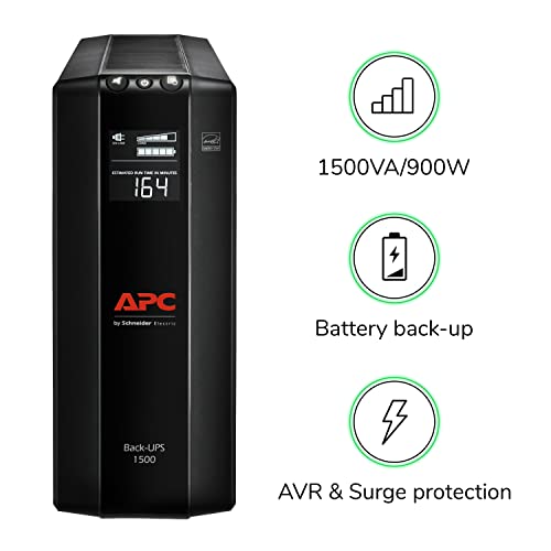 APC UPS Battery Backup and Surge Protector - PEGASUSS 