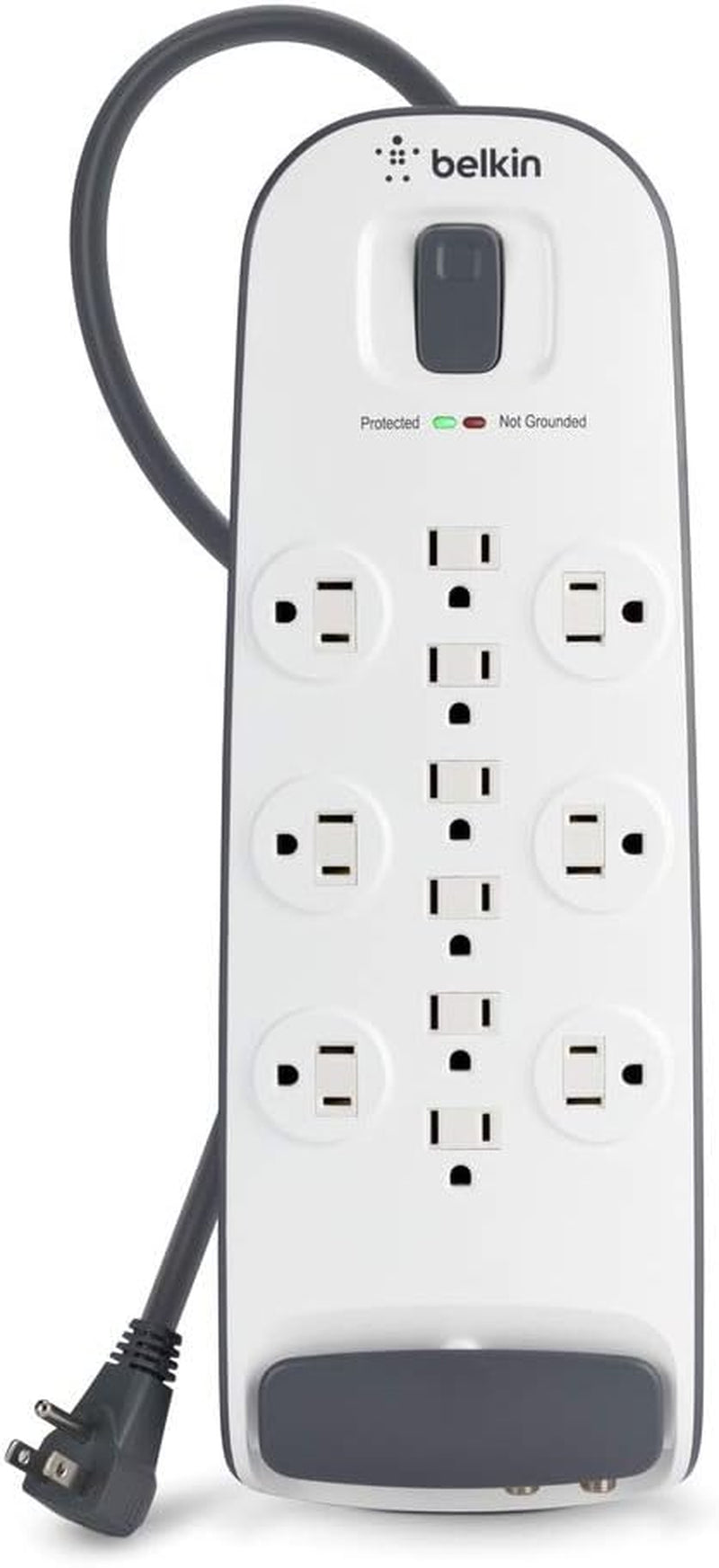 12-Outlet Advanced Power Strip Surge Protector, 8Ft Cord, Telephone and Coaxial Protection, 3996 Joules