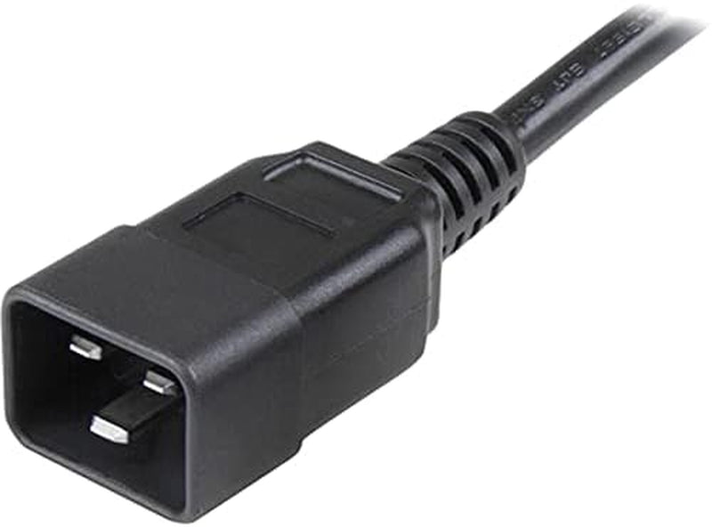 3 Ft Heavy Duty 14 AWG Computer Power Cord - C19 to C20 - 14 AWG Power Cable - IEC 320 C19 to IEC 320 C20 Extension Cord (PXTC19C20143)