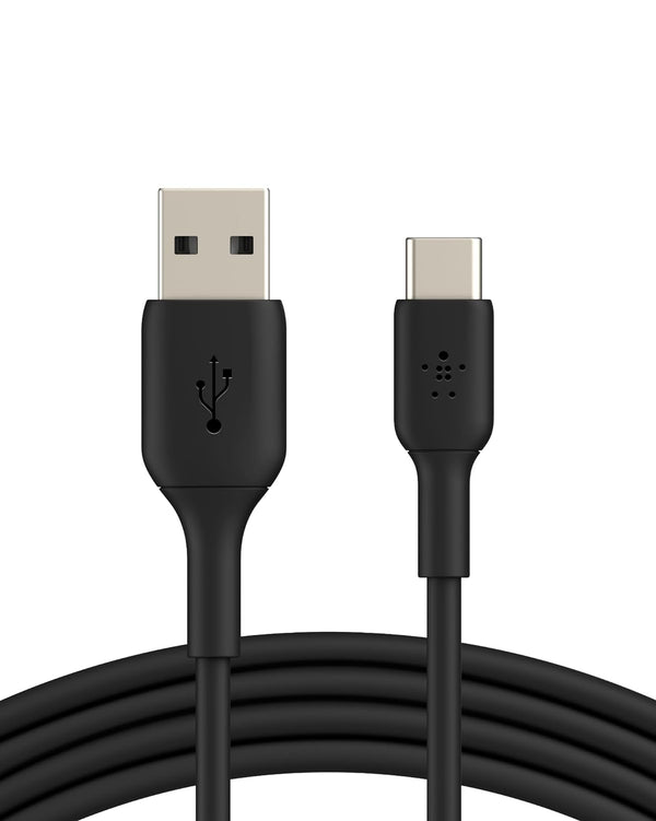 Boostcharge USB-C Cable (1M/3.3Ft), USB-C to USB-A Cable, USB Type-C Cable for Iphone 16 Series, Samsung Galaxy S24, S24+, Note20, Pixel 8, Pixel 7, Ipad Pro, Nintendo Switch, and More - Black