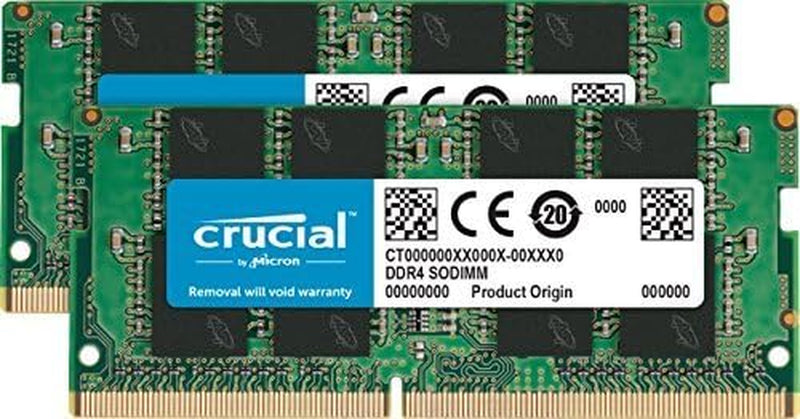 32GB Kit (16Gbx2) DDR4 2666 Mt/S (PC4-21300) DR X8 SODIMM 260-Pin Memory - CT2K16G4SFD8266 32GB Kit (16Gbx2) Dual Rank 2666Mhz Memory