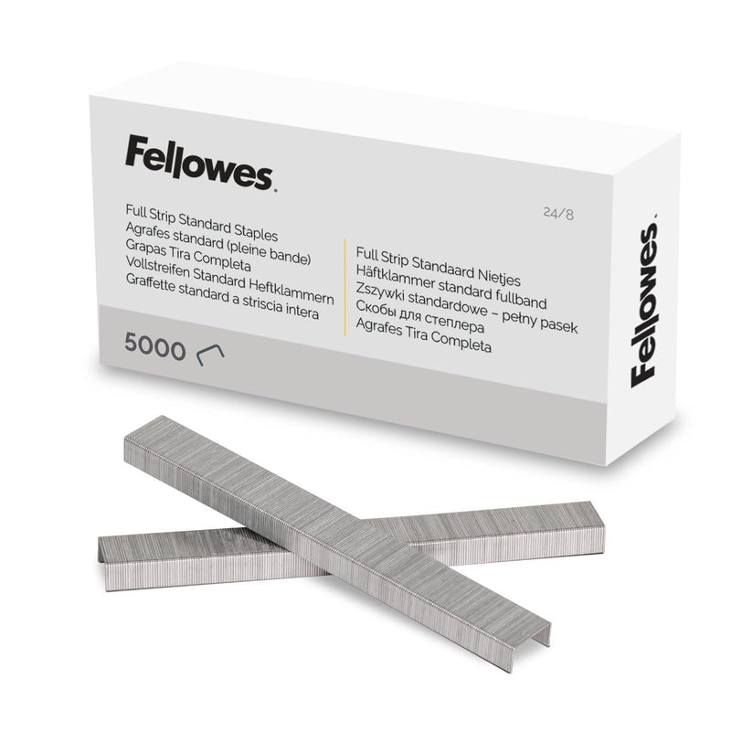 Fellowes Premium 5/16-In Staples for Plier Stapler, 210 per Strip, 5,000 per Box