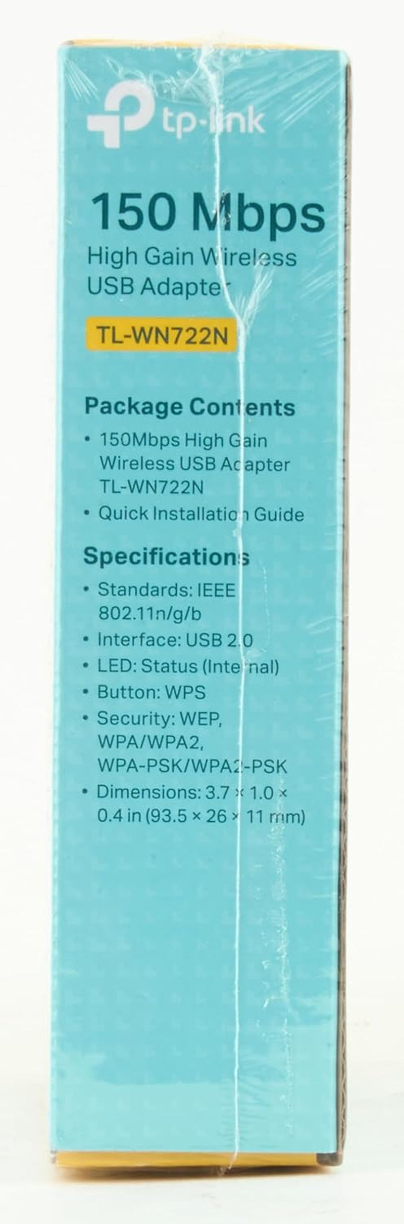 Nano USB Wifi Dongle 150Mbps High Gain Wireless Network Adapter for PC Desktop and Laptops. Supports Win10/8.1/8/7/Xp Linux 2.6.18-4.4.3, Mac OS 10.9-10.15 (TL-WN722N)