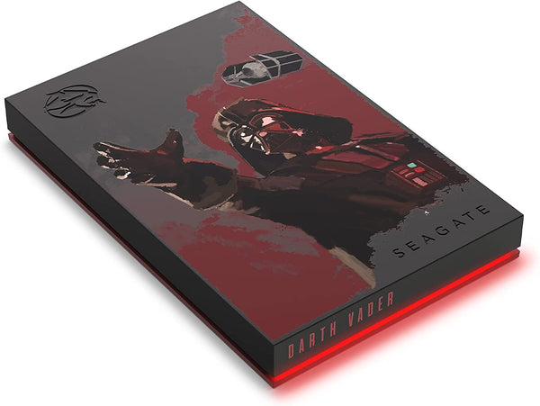 Darth Vader SE Firecuda External Hard Drive 2TB HDD - USB 3.2, Customizable LED RGB Lighting, Red, Works with PC, Mac, Playstation, and Xbox, with 1-Year Rescue Services (STKL2000411) 2TB Starwars - Darth Vader