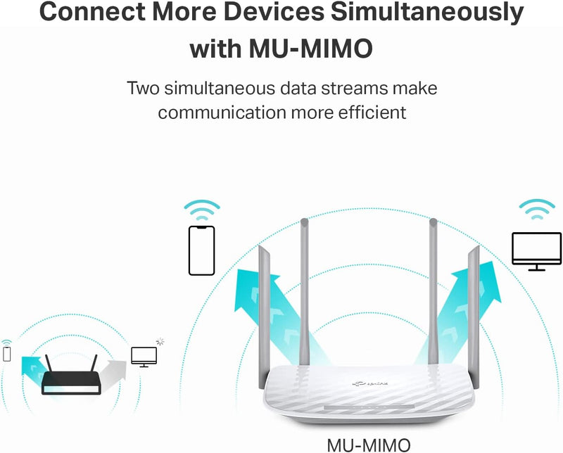 Tp-Link AC1200 Wifi Router (Archer A54) - Dual Band Wireless Internet Router, 4 X 10/100 Mbps Fast Ethernet Ports, Supports Guest Wifi, Access Point Mode, Ipv6 and Parental Controls (Renewed)