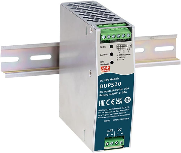 24V 20A Uninterruptible DC-UPS Controller Module DIN Rail Type