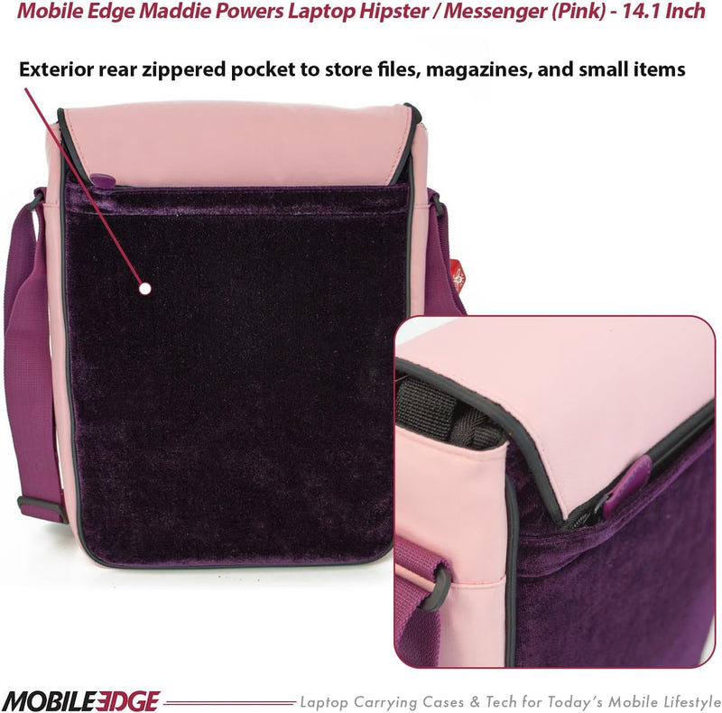 Mobile Edge Cutebug Hipster Messenger Bag for Women - 14.1-Inch Pc/15-Inch Compatible with Macbook