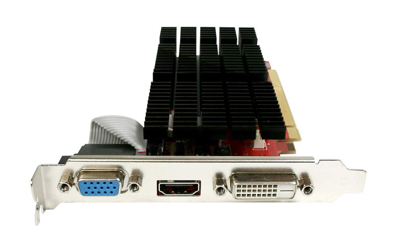 Diamond Multimedia AMD Radeon HD 5450 PCIe GDDR3 1GB Dual Monitor Support(DVI, HDMI, VGA) Low Profile Enhanced Fanless Heatsink,Low Profile,Full Height Bracket included Video Graphics Card (5450PE31G)
