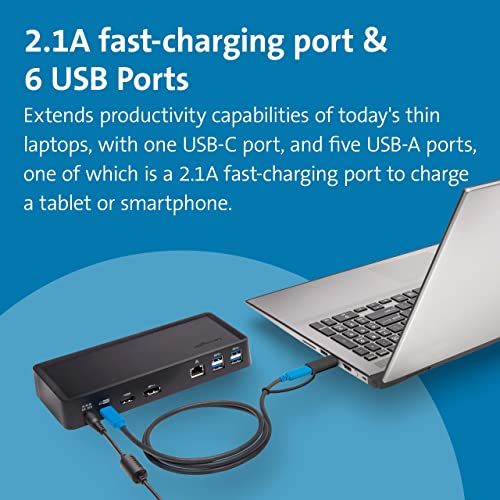 Kensington USB-C Docking Station for Windows, MacBooks, Surface and Chromebooks
