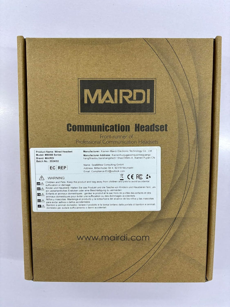 Telephone Headset with Microphone Noise Canceling, Binaural with RJ9 Jack & 3.5Mm Connector for Office Call Center Deskphone Cell Phone PC Laptop, Work for Cisco 7941 7965 6941 7861 8811 8961