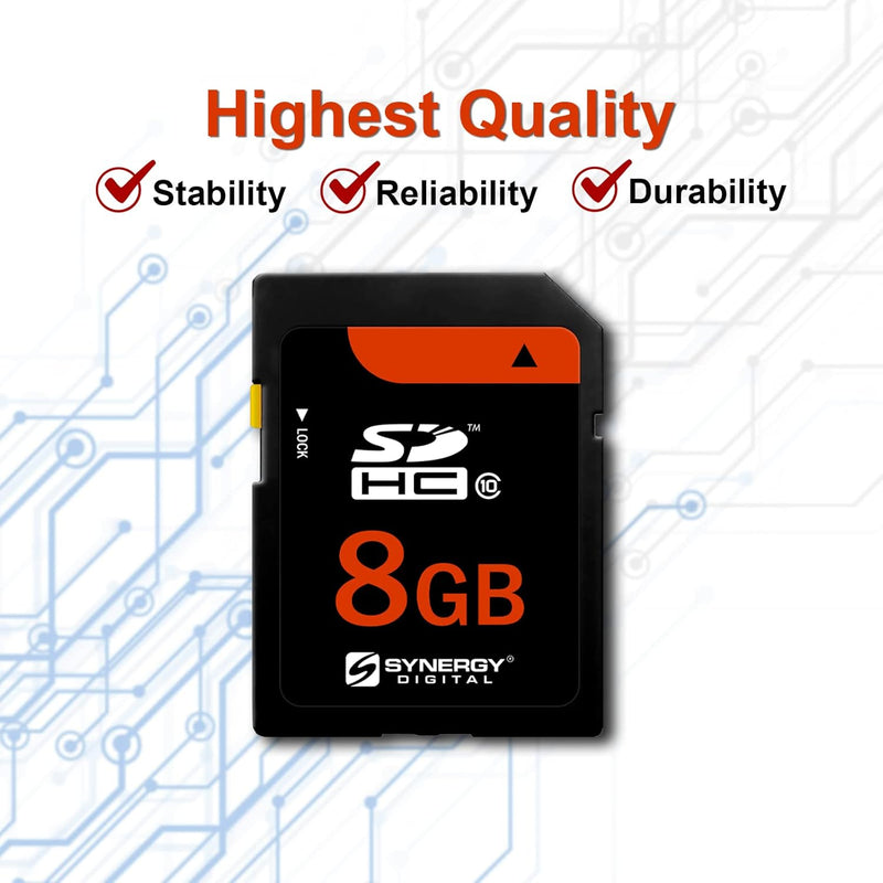 Kingston 8 GB Secure Digital High Capacity (SDHC) - 1 Card (SD10V/8GB) -