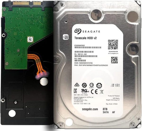 8TB Terascale Enterprise HDD 7200RPM 256MB Cache SATA 6Gb/S 64MB Cache 3.5-Inch Internal Hard Drive (ST8000NC0002) - 3 Year Warranty (Renewed)