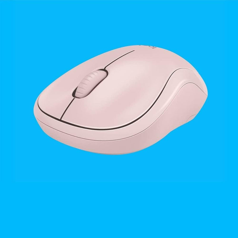 Logitech M220 Silent Wireless Mouse, 2.4 Ghz with USB Receiver, 1000 DPI Optical Tracking, 18-Month Battery, Ambidextrous, Compatible with PC, Mac, Laptop - Rose (Renewed)