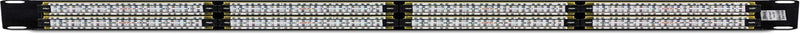 48-Port Cat6 Unshielded Patch Panel, Wallmount or Rackmount, Compatible with Cat3,4,5,5E,6 Cabling, for Ethernet, Fast Ethernet, Gigabit Applications, Black, TC-P48C6 Rack Mount