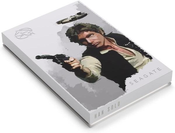 Han Solo SE Firecuda External Hard Drive 2TB HDD - USB 3.2, Customizable LED RGB Lighting, White, Works with PC, Mac, Playstation, and Xbox, with 1-Year Rescue Services (STKL2000413) 2TB Starwars - Han Solo