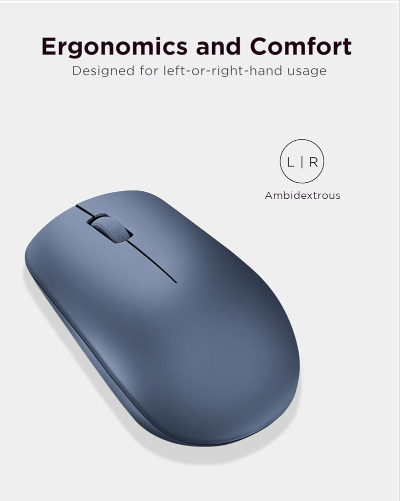 530 Wireless Mouse with Battery, 2.4Ghz Nano USB, 1200 DPI Optical Sensor, Ergonomic for Left or Right Hand, Lightweight, GY50Z18986, Abyss Blue