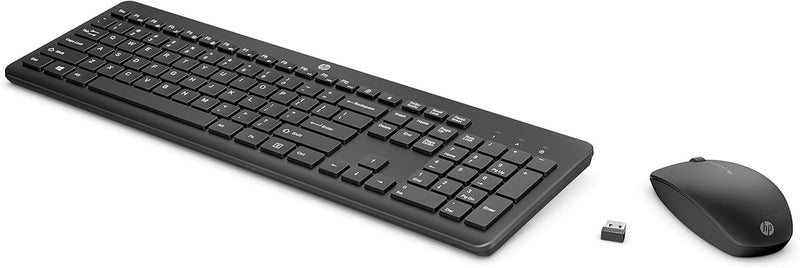 230 Wireless Mouse and Keyboard Combo - 2.4Ghz Wireless Connection - Long Battery Life - Durable & Low-Noise Design - Windows & Mac OS - Adjustable 1600 DPI - Numeric Keypad (18H24AA