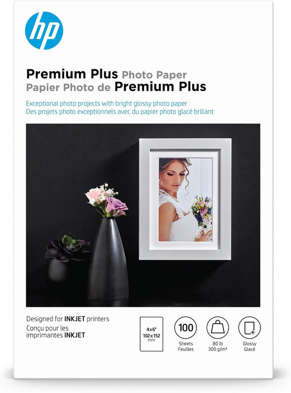 Premium plus Photo Paper, Glossy, 4X6 In, 100 Sheets (CR668A)