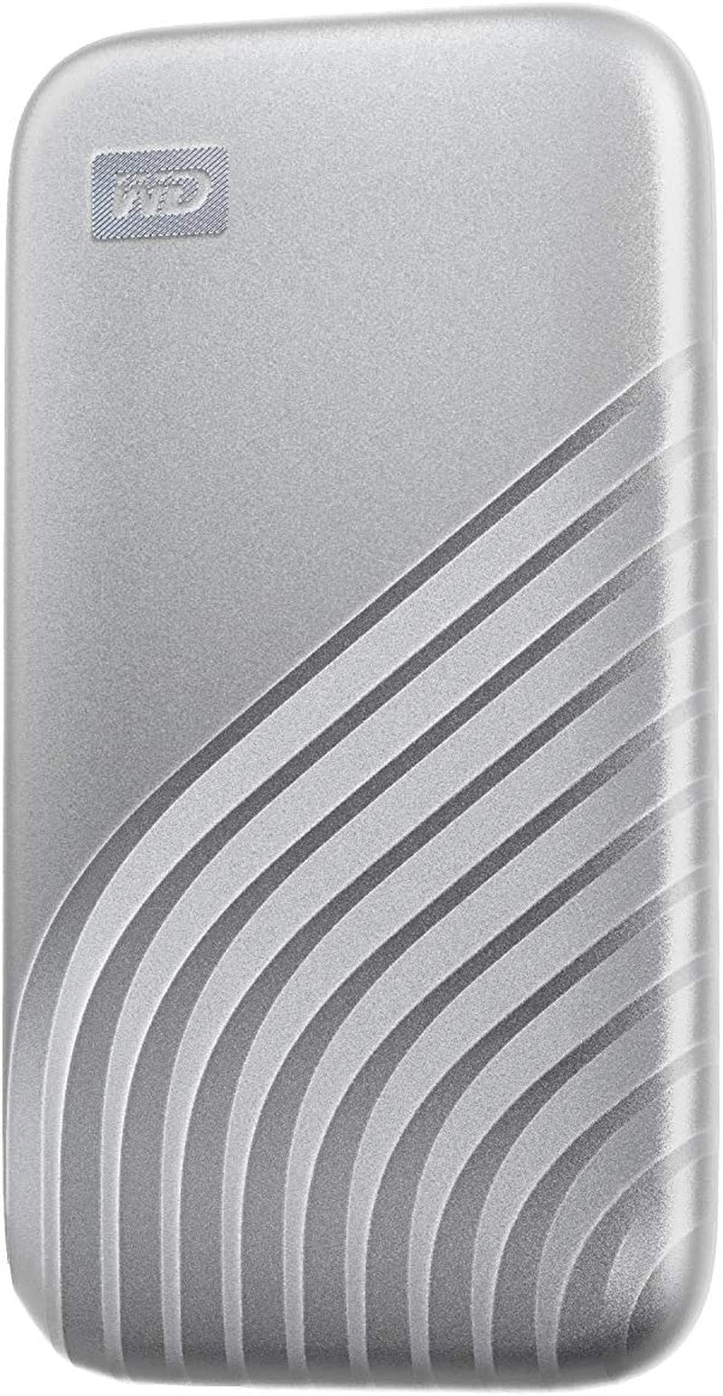 1TB My Passport SSD Portable External Solid State Drive, Silver, Sturdy and Blazing Fast, Password Protection with Hardware Encryption - BAGF0010BSL-WESN 1TB Silver