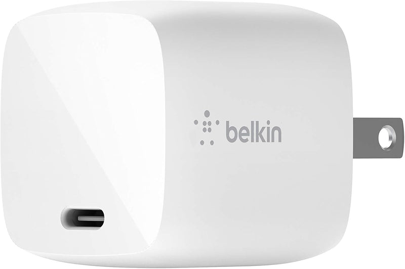 Belkin Boostcharge USB-C 30W Gan Wall Charger - Iphone Charger W/ Power Delivery - Fast Charging USB-C Charger for Iphone 15, 15 Plus, 15 Pro, 15 Pro Max, Iphone 14, Iphone 13, Macbook Pro, Ipad Pro